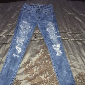 American Eagle ripped jeans
